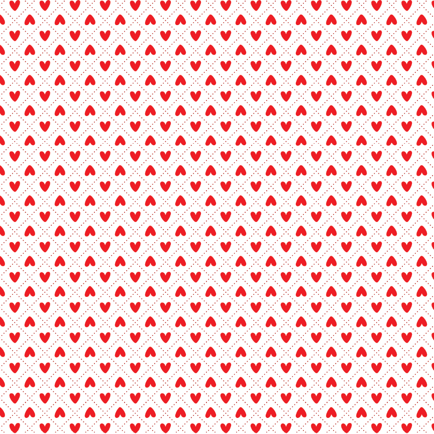 Quilted Hearts Pattern Acrylic Sheet - CMB Pattern Acrylic